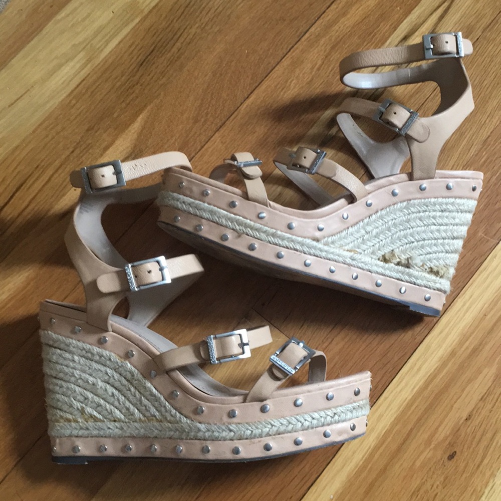 Charles by Charles David strappy nude espadrilles